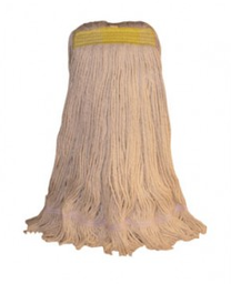 [631416] BVS-FSFT16 MOPPE BLANCHE 16OZ BORDS COUPÉS AVEC BANDE ÉTROITE