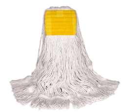 [631924] BVS-SBLFT24 MOPPE BLANCHE 24OZ BRINS ATTACHÉS AVEC BANDE LARGE