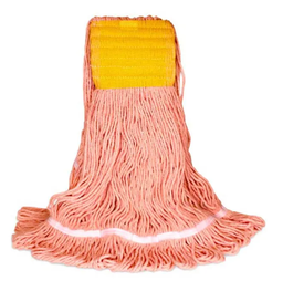 [632101] BVS-BLO1 MOPPE ORANGE 12OZ BRINS ATTACHÉS ET BOUCLÉS AVEC BANDE LARGE