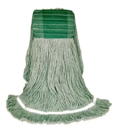 [63216V] BVS-BLV4 MOPPE VERTE 24OZ BRINS ATTACHÉS ET BOUCLÉS AVEC BANDE LARGE