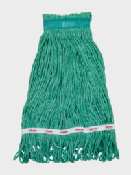 [632620-VR] VILEDA-134882 MOPPE VERTE 16OZ BRINS ATTACHÉS ET BOUCLÉS AVEC BANDE LARGE