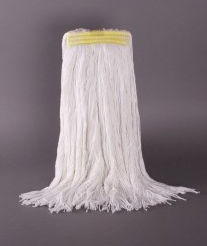 [639520] BVS-FCIS20 MOPPE À CIRER 20OZ BLANCHE BRINS COUPÉS AVEC BANDE ÉTROITE