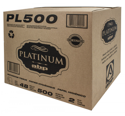 [674850-ABP] ABP-PL500 ''PLATINUM'' PAPIER HYGIÉNIQUE PETIT ROULEAU 2 PLIS 48X500/CAISSE