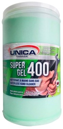 [860404] UNICA-404 ''SUPER GEL 400'' NETTOYANT À MAINS EN PÂTE AVEC ABRASIF VERT 4L 