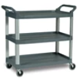 [054091] RUBBERMAID-FG409100GRIS CHARIOT UTILITAIRE XTRA™, CÔTÉ OUVERT, CAPACITÉ DE 300 LB, GRIS